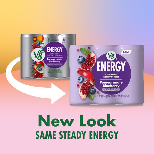 V8 +Energy Pomegranate Blueberry Juice Energy Drink